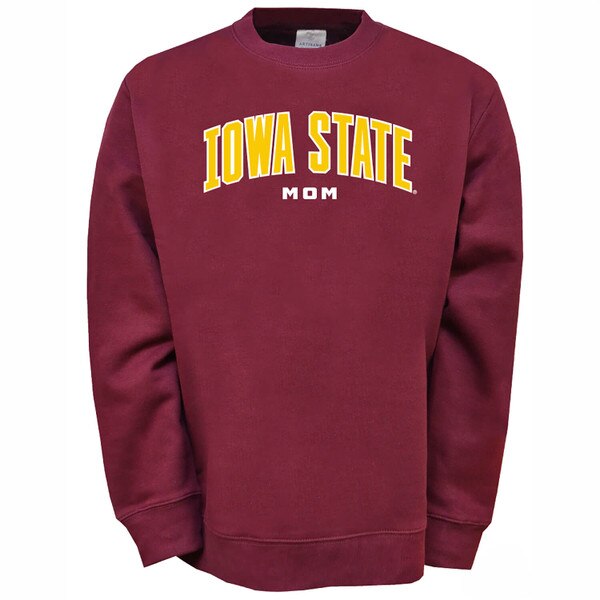 Artisans 2026 Iowa State Mom Cardinal Crewneck Sweatshirt vendor image